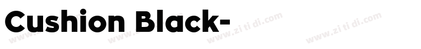 Cushion Black字体转换